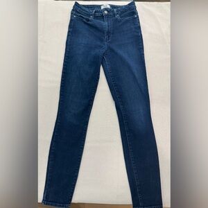 PAIGE women’s Dark Blue Ultra Skinny Straight Leg Jeans size 28